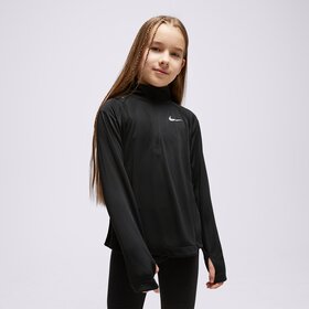 NIKE BLUZA (G)(F)LS HZ RUN TOP BLK SWEATSHIRT