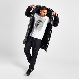 SUPPLY & DEMAND KURTKA FRICTION LONG PUFFER BLK