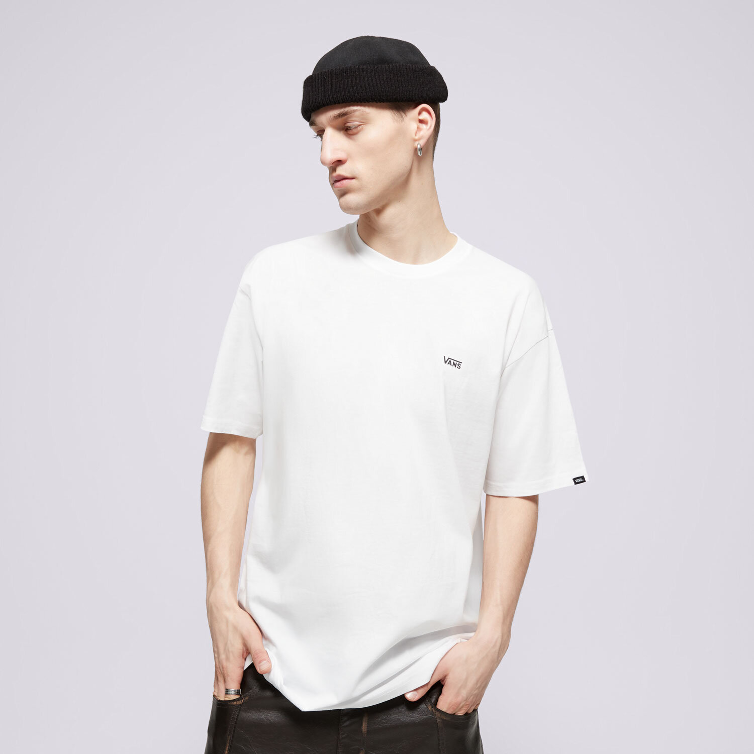 VANS T SHIRT MN LEFT CHEST LOGO TEE WHITE