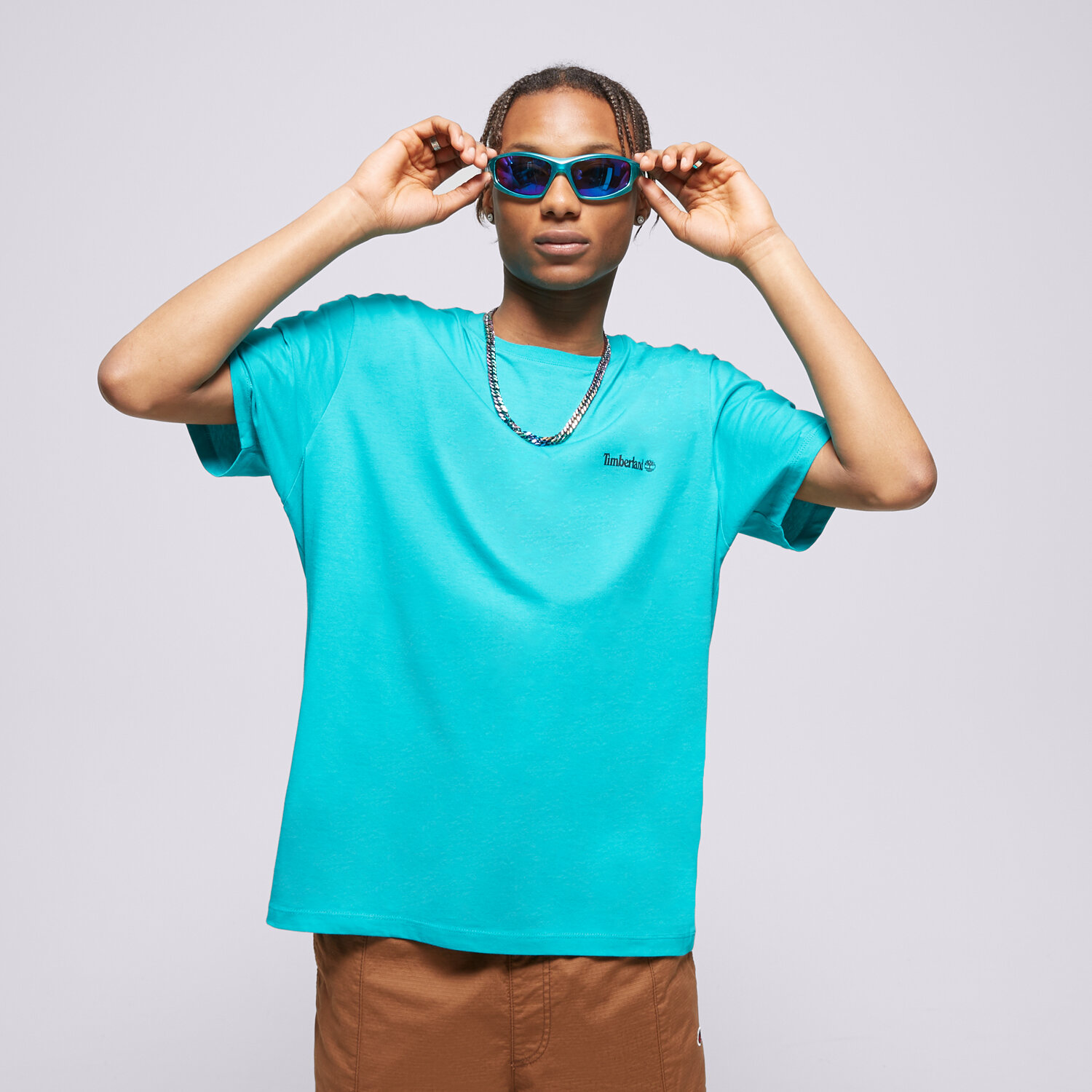 TIMBERLAND T SHIRT SMALL LOGO PRINT