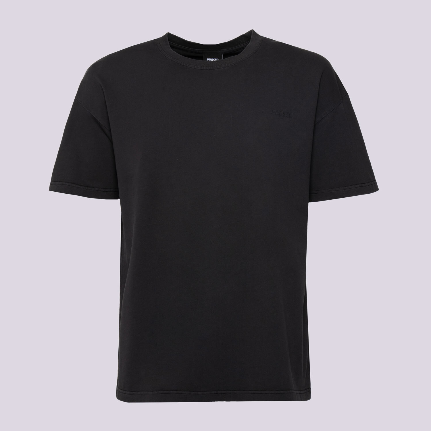 PROSTO T SHIRT BLAC WASHED BLACK