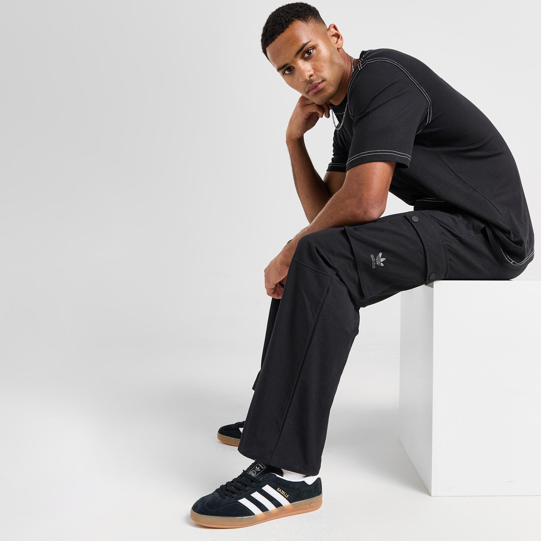 Adidas Spodnie Stich Pnt Blk