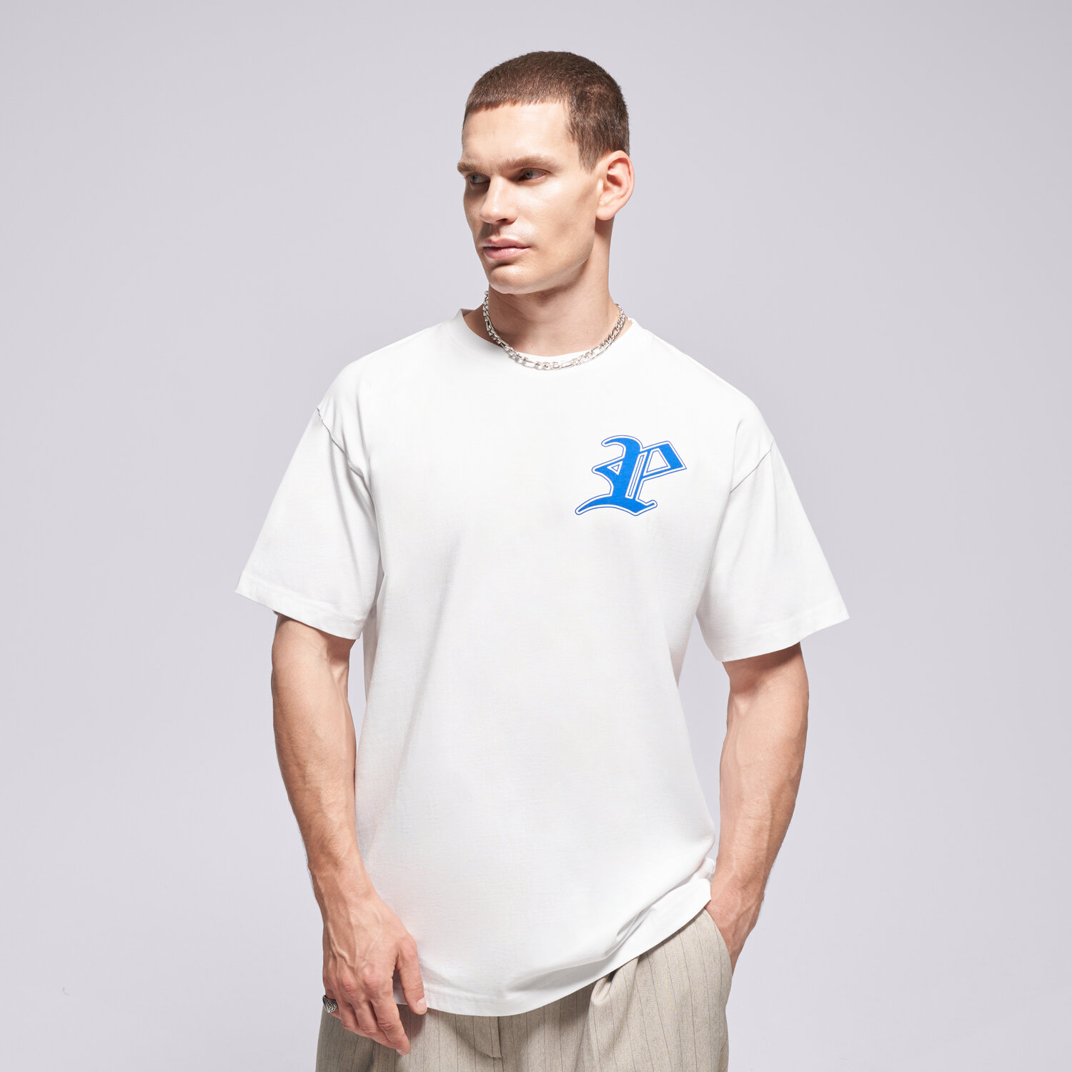 PROSTO T SHIRT GOTHIC P WHITE