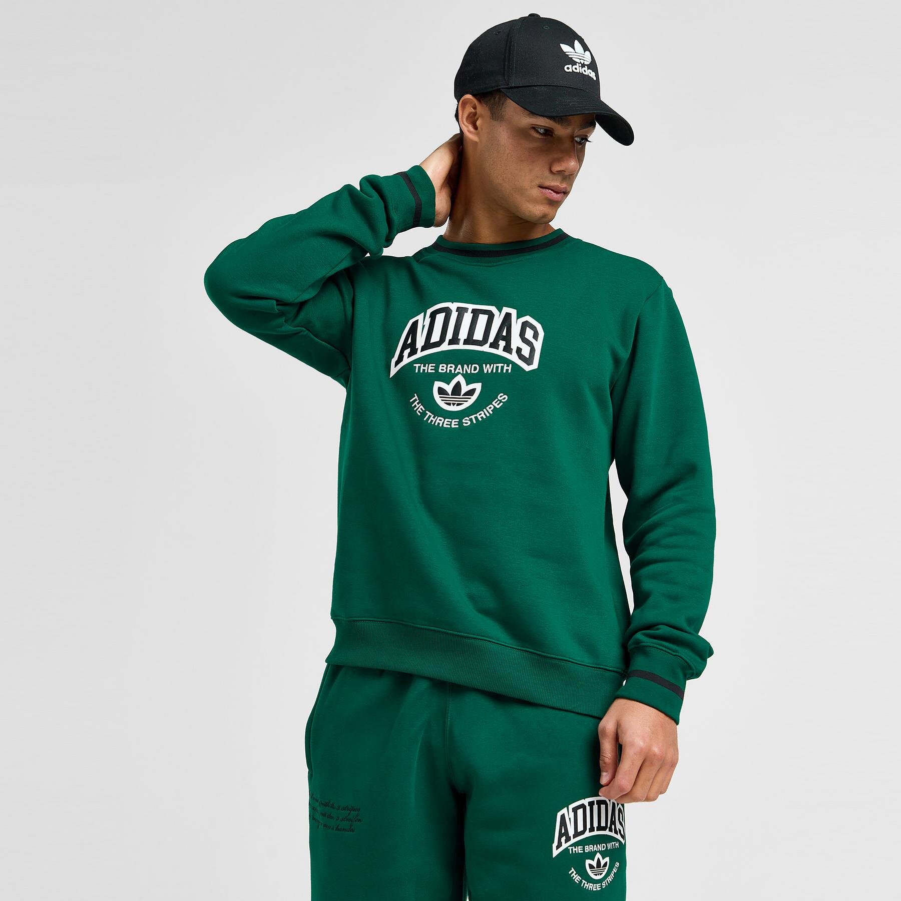 Adidas Bluza Arch Crew C Green