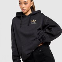 Damska bluza ADIDAS BLUZA Z KAPTUREM GFX HOODIE ky5488 kolor czarny