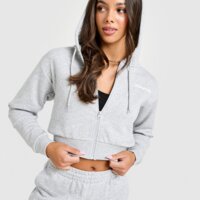Damska bluza MCKENZIE BLUZA ROZPINANA Z KAPTUREM LOGO CROP HD mcktw16691054 kolor szary