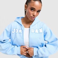 Damska bluza JORDAN BLUZA ROZPINANA Z KAPTUREM W J BRK FLC FZ io1074-422 kolor niebieski