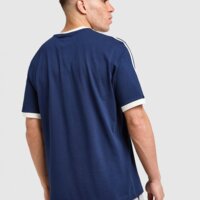 Koszulka męska ADIDAS T-SHIRT EVERYDAY CASUAL WEAR lc7245 kolor niebieski