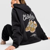 Damska bluza ADIDAS BLUZA Z KAPTUREM GFX HOODIE ky5488 kolor czarny