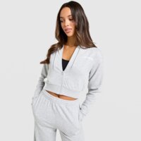 Damska bluza MCKENZIE BLUZA ROZPINANA Z KAPTUREM LOGO CROP HD mcktw16691054 kolor szary
