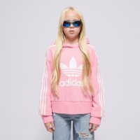 Bluza dziecięca ADIDAS BLUZA Z KAPTUREM (G) TREFFOIL OH CRP GIRL hk0281 kolor różowy