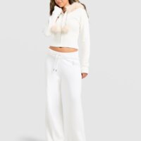 Damska bluza JUICY COUTURE BLUZA ROZPINANA Z KAPTUREM KNIT jcjdw5651005 kolor biały