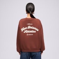 Damska bluza NEW BALANCE BLUZA LINEAR HERITAGE FLEECE CREW wt53516rok kolor brązowy