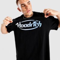 Koszulka męska HOODRICH T-SHIRT CURVE TEE BLK/BLU hr04250335 kolor czarny