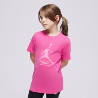 Koszulka dziecięca JORDAN T-SHIRT JDB BASELINE SS TEE GIRL 95d385-a2b kolor różowy