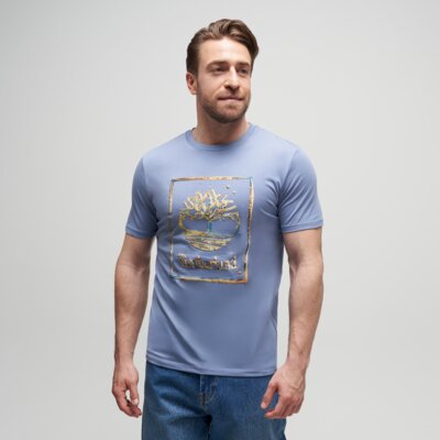 TIMBERLAND T-SHIRT WATER STACK LOGO SHORT SLEEVE TEE