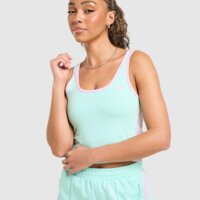 Top damski ADIDAS TOP TANK SLIM kr8758 kolor miętowy