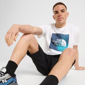THE NORTH FACE T-SHIRT GRAD BOX T WHT/BLUE