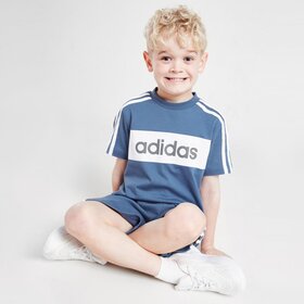ADIDAS T-SHIRT LINEAR ESSENTIAL T-SHIRT/SHORTS SE