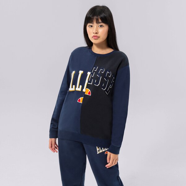 damskie odzież bluzy Damskie ELLESSE BLUZA MENO SWEATSHIRT NAVY SGP15917429 kolor GRANATOWY