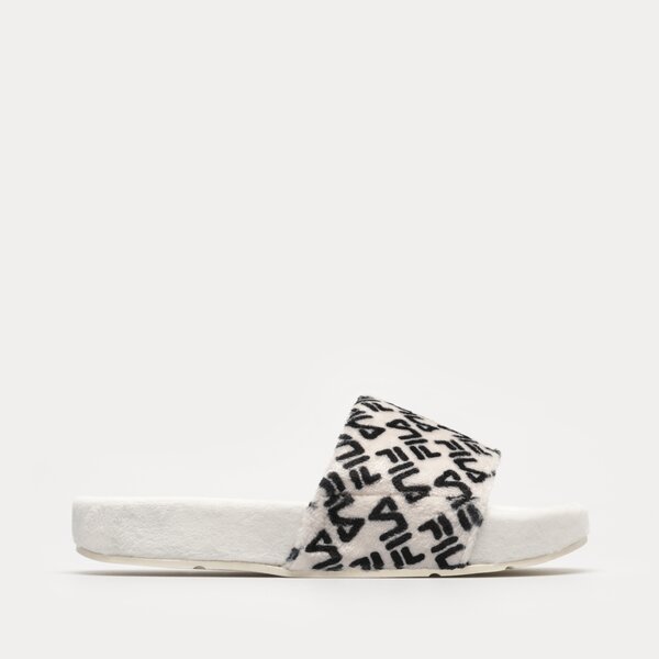 damskie buty klapki i japonki Damskie FILA DRIFTER FLUFF SLIDES 5SM01766120 kolor BEŻOWY
