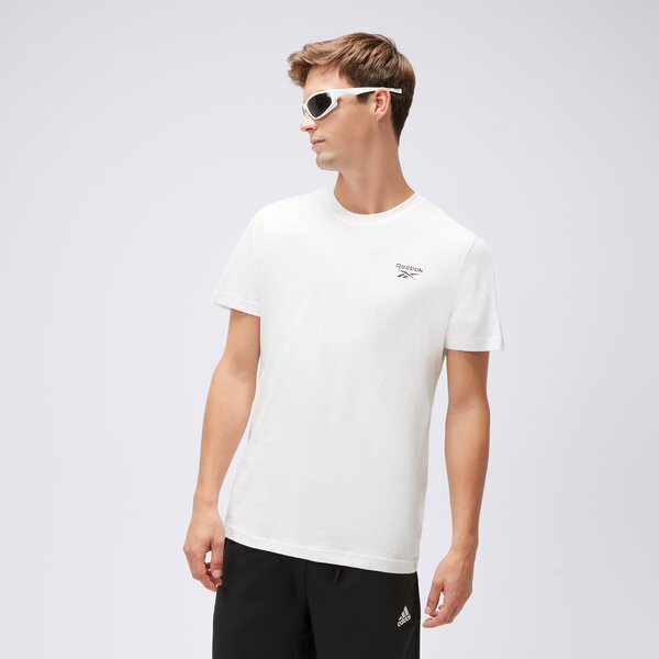 męskie odzież koszulki Męskie REEBOK T-SHIRT RI LEFT CHEST LOGO 100054977 kolor BIAŁY