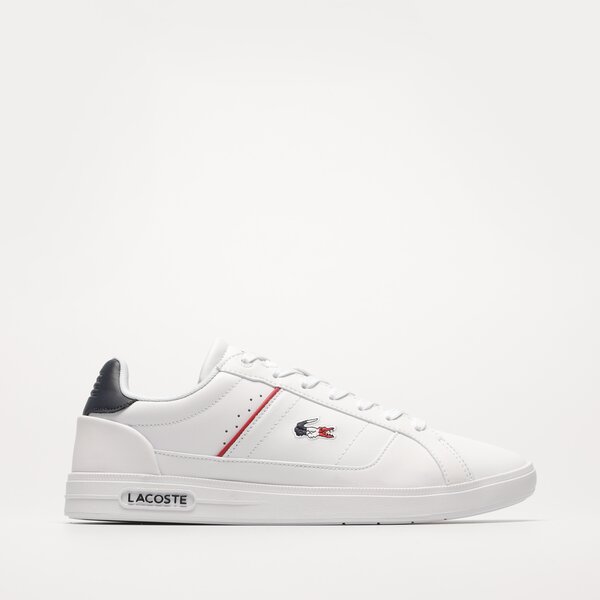 męskie buty lifestyle Męskie LACOSTE EUROPA PRO TRI 123 1 SMA 745SMA0117407 kolor BIAŁY
