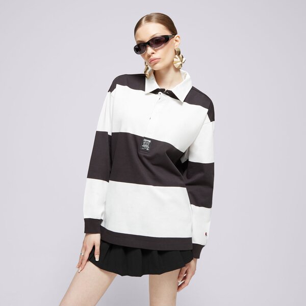 Damskie Marki Champion Damskie CHAMPION POLO LONG SLEEVE POLO 117205ES510 kolor CZARNY