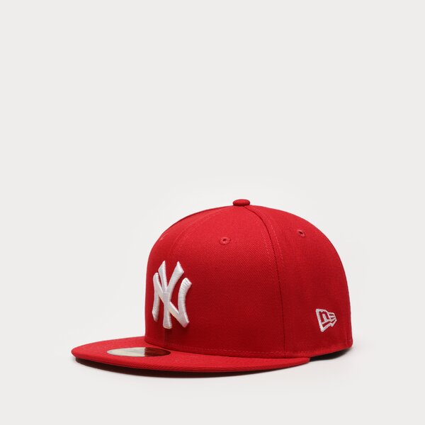 damskie akcesoria czapki z daszkiem Damskie NEW ERA CZAPKA 5950 NYY RED MLB BASIC NY YANKEES 10011573 kolor CZERWONY